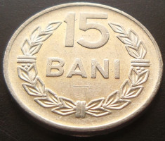 Moneda 15 Bani - ROMANIA, anul 1975 *cod 5023 Allu- Excelenta foto