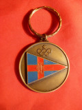 Medalie Insemn Olimpic-Federatia Italiana de Canotaj -Comit. Reg.Lazio ,d=4,2cm, Europa
