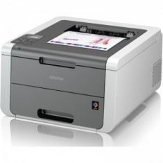 Imprimanta laser color Brother HL-3140CW, A4, 18 ppm, 2400 x 600 dpi, Wireless, (Alb) foto