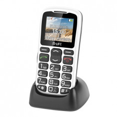 TELEFON GSM SENIOR CU DOCKING M-LIFE ALB foto