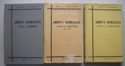 Muzeul Nasaudean - Arhiva Somesana - Studii si Comunicari, vol 1 + vol 2 + vol 3 foto