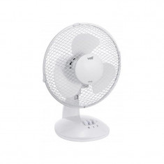 Ventilator de masa 27 cm cu oscilatie la 90 grade doua trepte de viteza 30W WELL foto