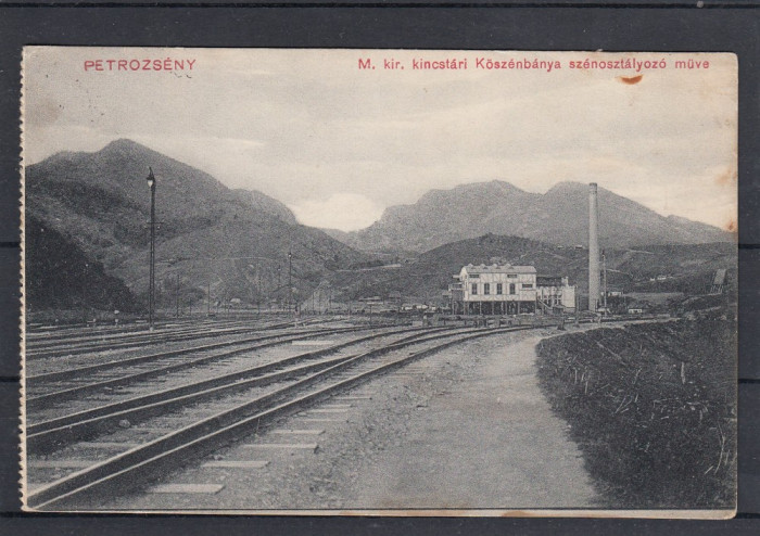 PETROSANI , FABRICA DE PROCESARE A CARBUNELUI CIRCULATA 1912