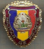 ZET 733 INSIGNA ,,MILITAR DE FRUNTE&quot; - PERIOADA RSR - PENTRU NOSTALGICI