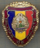 ZET 722 INSIGNA ,,MILITAR DE FRUNTE&quot; - PERIOADA RSR - PENTRU NOSTALGICI