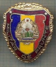 ZET 691 INSIGNA ,,MILITAR DE FRUNTE" - PERIOADA RSR - PENTRU NOSTALGICI