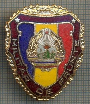 ZET 699 INSIGNA ,,MILITAR DE FRUNTE&amp;quot; - PERIOADA RSR - PENTRU NOSTALGICI foto