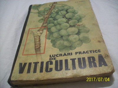 lucrari practice de viticultura- d.d. oprea an 1965 foto