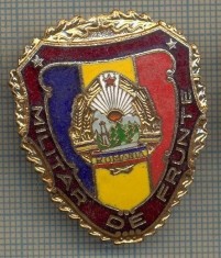 ZET 758 INSIGNA ,,MILITAR DE FRUNTE" - PERIOADA RSR - PENTRU NOSTALGICI