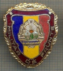 ZET 703 INSIGNA ,,MILITAR DE FRUNTE" - PERIOADA RSR - PENTRU NOSTALGICI