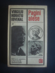 VIRGILIU HORATIU IUVENAL - PAGINI ALESE foto