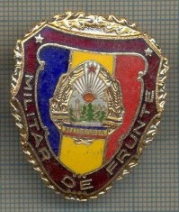 ZET 693 INSIGNA ,,MILITAR DE FRUNTE" - PERIOADA RSR - PENTRU NOSTALGICI