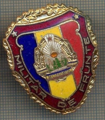 ZET 723 INSIGNA ,,MILITAR DE FRUNTE&amp;quot; - PERIOADA RSR - PENTRU NOSTALGICI foto