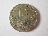 Germania Democrata/DDR 10 Mark/Marci 1973-Congres mondial tineret+studentiBerlin, Europa, Cupru-Nichel