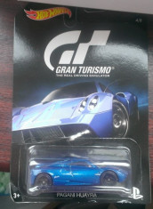 Macheta metal Pagani Huayra - Hot Wheels - Gran Turismo - 1/64 foto