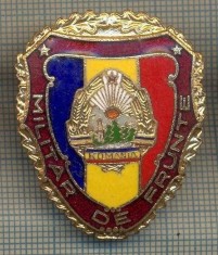 ZET 748 INSIGNA ,,MILITAR DE FRUNTE" - PERIOADA RSR - PENTRU NOSTALGICI