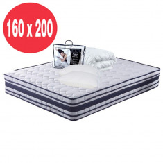 Set Avantaj saltea Memory Foam Sirius 160x200 plus 2 perne 50 x70 plus Husa hipoalergenica plus Pilota microfibra iarna 180x200 foto