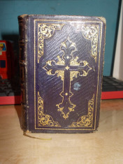 CARTE VECHE RELIGIOASA ~ PAROISSIEN D&amp;#039;EVREUX ( TEXT LATIN ) - TOURS - 1858 foto