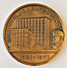 MEDALIE INSTITUTUL DR I CANTACUZINO LABORATORUL DE MEDICINA EXPERIMENTALA foto