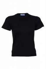 Tricou bumbac negru B&amp;amp;C, de dama foto