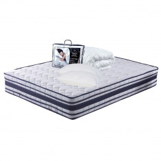 Set Saltea Memory Foam Sirius 140x200 plus 2 perne plus Husa hipoalergenica plus Pilota vara microfibra 180x200 foto