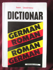 DICTIONAR GERMAN - ROMAN, ROMAN - GERMAN, Ioan Lazarescu foto