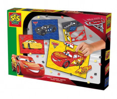 Ses Junior - Set Creativ Mozaic Cu Spuma - Disney Cars 3 foto