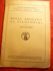 C.Radulescu-Motru - Rolul Educativ al Filozofiei -Ed. Monitorul Oficial 1944 foto
