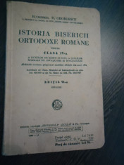 ISTORIA BISERICII ORTODOXE ROMANE - D. Georgescu - Universala, 1938, 202 p. foto