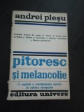 PITORESC SI MELANCOLIE - Andrei Plesu - Editura Univers, 1980, 262 p., Alta editura