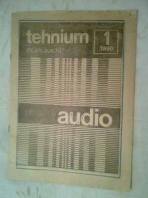 Tehnium - supliment audio 1/1990 foto