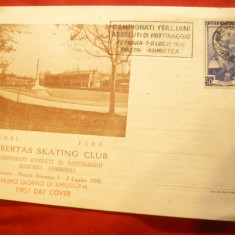 Carnet Prezentare-Club Skating Libertas-reclama pt.Camp.Italian Patinaj-Izi 1956