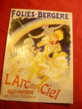 Ilustrata Reclama Folies Bergere Danemarca ,adresata Acad. Paul Cernovodeanu