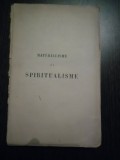 MATERIALISME ET SPIRITUALISME - M. Alph. Leblais - Paris, 1865, 189 p.