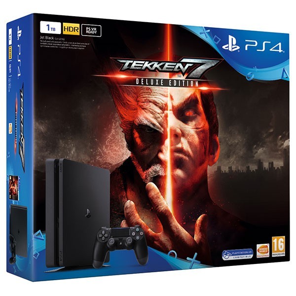 Consola SONY PS4 Slim 1TB, negru + Joc Tekken 7 Deluxe Edition foto mare Consola SONY PS4 Slim 1TB, negru + Joc Tekken 7 Deluxe Edition foto mare