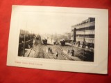 Ilustrata Calcutta -Howrah Station Street , interbelica