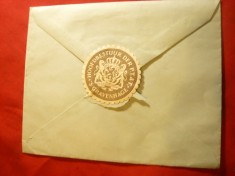 Plic cu vigneta postala olandeza foto