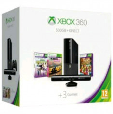 Consola Xbox 360 Gold + 500GB +3 jocuri+kinect foto