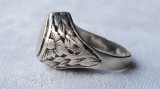 Argint INEL 1900 art nouveau FRANTA motice vegetale UNIC de efect VECHI superb