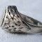 argint INEL 1900 art nouveau FRANTA motice vegetale UNIC de efect VECHI superb