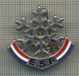 ZET 865 INSIGNA SPORTIVA - E.S.F. -RENUMITA SCOALA FRANCEZA DE SKI(SCHI)