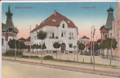 TARGU MURES STRADA HUNIAZILOR CIRCULATA 1917 foto