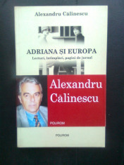 Alexandru Calinescu - Adriana si Europa - Lecturi, intimplari, pagini de jurnal foto