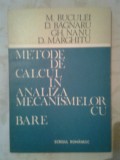 Metode de calcul in analiza mecanismelor cu bare - M. Buculei s.a. (1986)