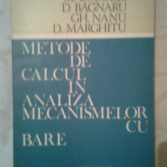 Metode de calcul in analiza mecanismelor cu bare - M. Buculei s.a. (1986)