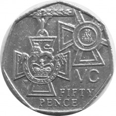 Marea Britanie moneda 50 Pence 2006 &amp;quot;Victoria Cross 1&amp;quot; - VF foto
