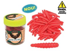 Borcan Viermi rosii comuni din silicon Baracuda Putenic aromatizati (breadworms)
