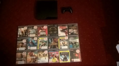 PS3 Slim 160GB + 18 jocuri (GTA V, The Last of Us + alte titluri mari) foto