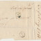 ROMANIA Moldova plic oficial aprox 1859 stampile Husi si Tecuci