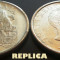 REPLICA argintata dupa moneda 100000 LEI - anul 1946
